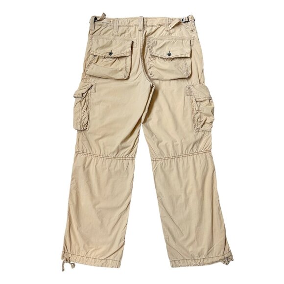 90s Vintage Polo Jeans Co Cargo Pants Baggy Utility Ralph Lauren Pockets Straps. - Picture 3 of 8